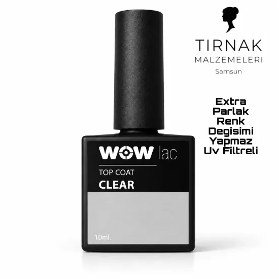 WOWLAC PERFECT TOP COAT 10ML UV FİLTRELİ