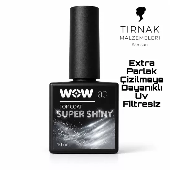 WOWLAC SUPER SHİNY TOP COAT 10ML UV FİLTRESİZ 