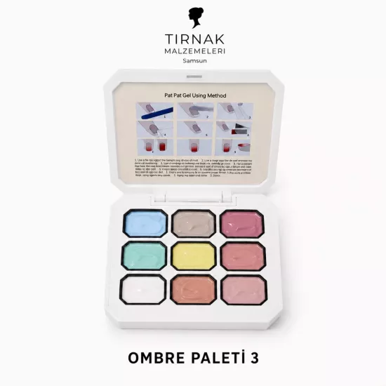 OMBRE-PAİNTİNG PALET-3  9LU YÜKSEK PİGMENT