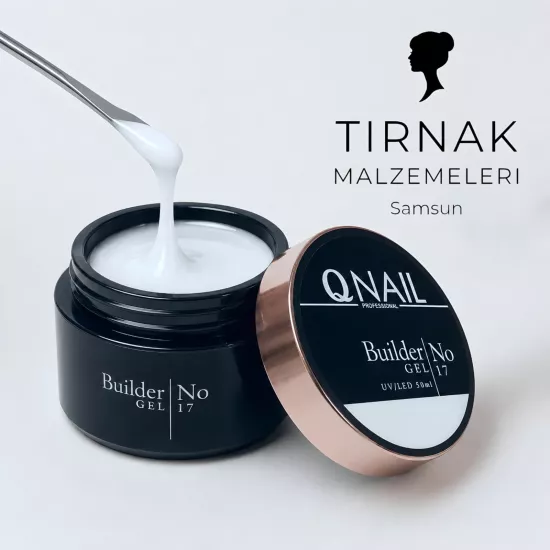 QNAİL BUİLDER JEL NO:17 MİLKY WHİTE  ORTA KIVAM 50GR 