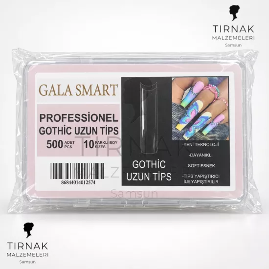 GALA SMART GOTHİC EXTRA UZUN YARIMAY TİPS İNCE ŞEFFAF