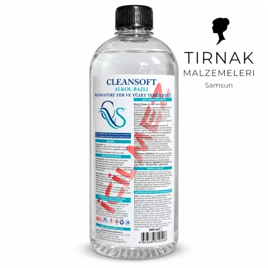 CLEANSOFT SAF ALKOL 1LT (İÇİLMEZ)