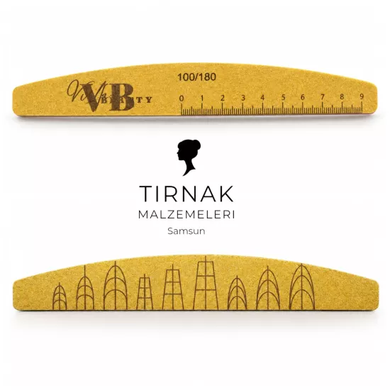 VİOLA TIRNAK BOY ÖLÇÜLÜ CETVELLİ  100/180 GRİT