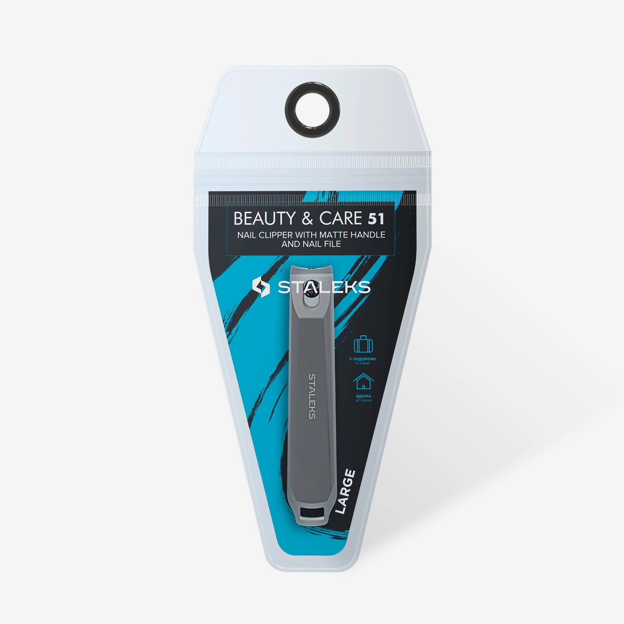 STALEKS BEAUTY & CARE 51 Büyük mat saplı ve törpülü tırnak makası