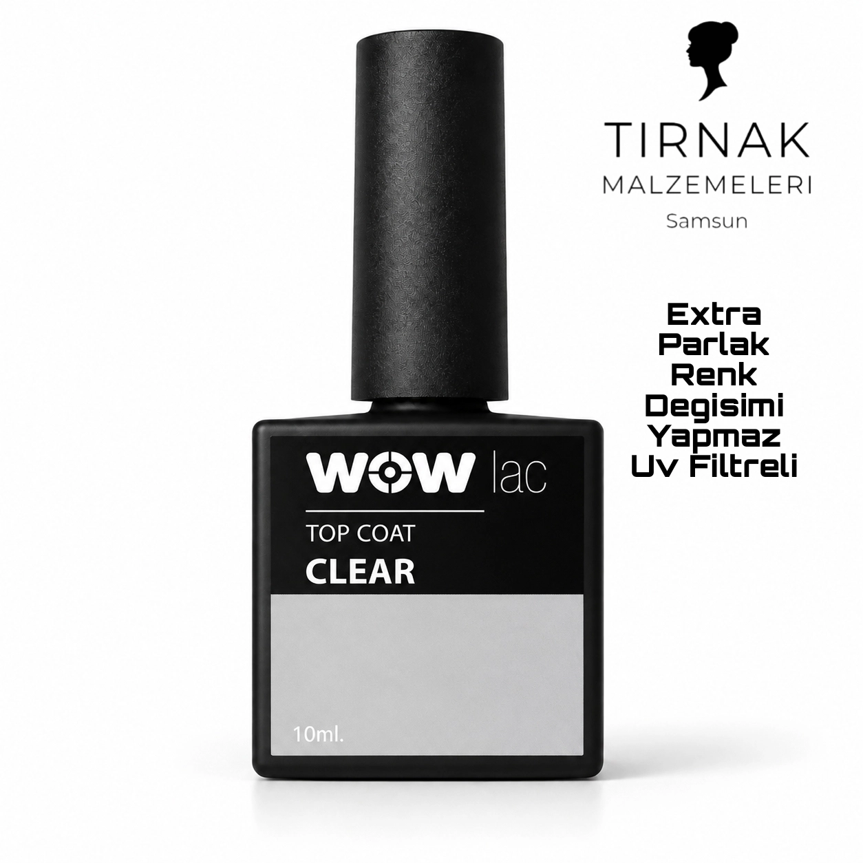 WOWLAC PERFECT TOP COAT 10ML UV FİLTRELİ