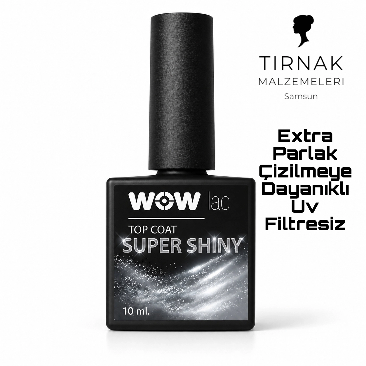 WOWLAC SUPER SHİNY TOP COAT 10ML UV FİLTRESİZ 