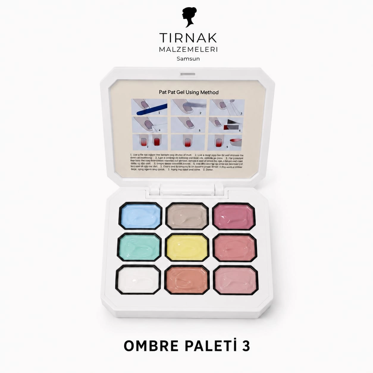 OMBRE-PAİNTİNG PALET-3  9LU YÜKSEK PİGMENT