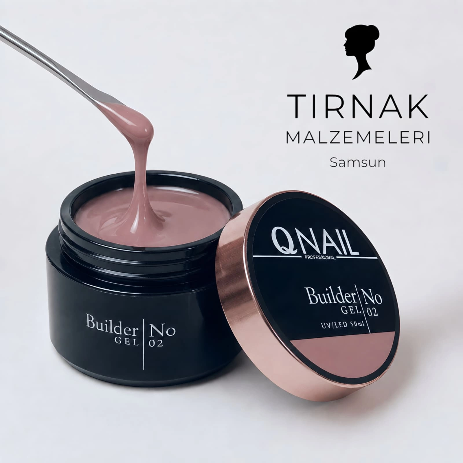 QNAİL BUİLDER JEL NO:02  ORTA KIVAM 50GR