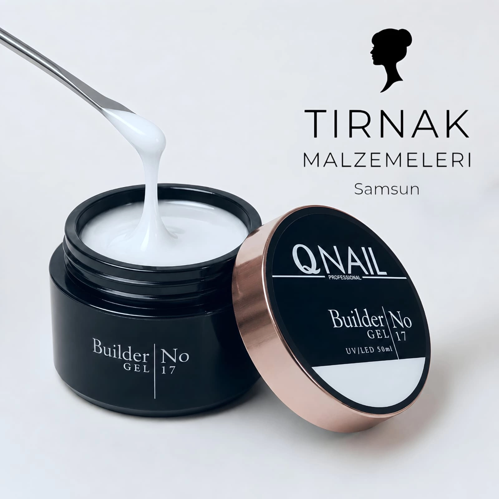 QNAİL BUİLDER JEL NO:17 MİLKY WHİTE  ORTA KIVAM 50GR 