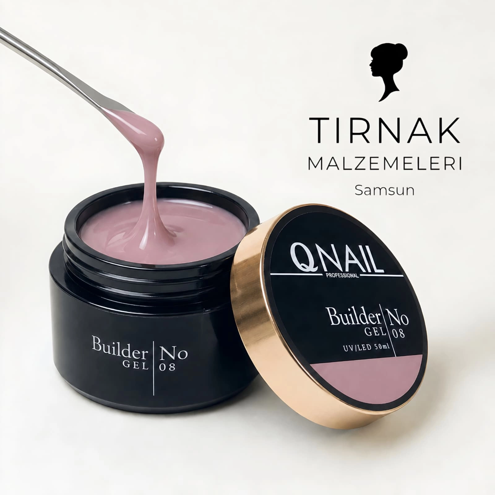 QNAİL BUİLDER JEL NO:08 ORTA KIVAM 50GR 