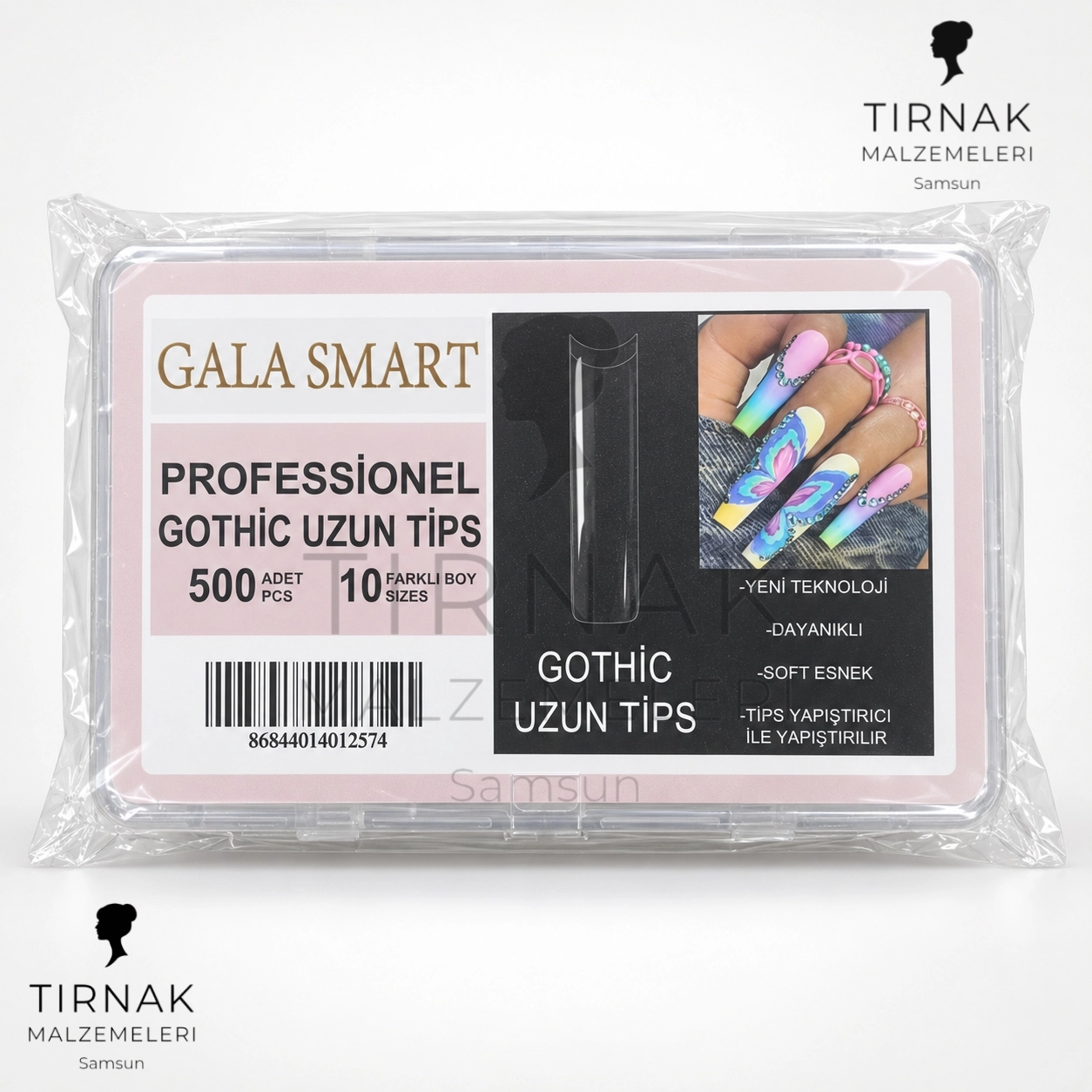 GALA SMART GOTHİC EXTRA UZUN YARIMAY TİPS İNCE ŞEFFAF