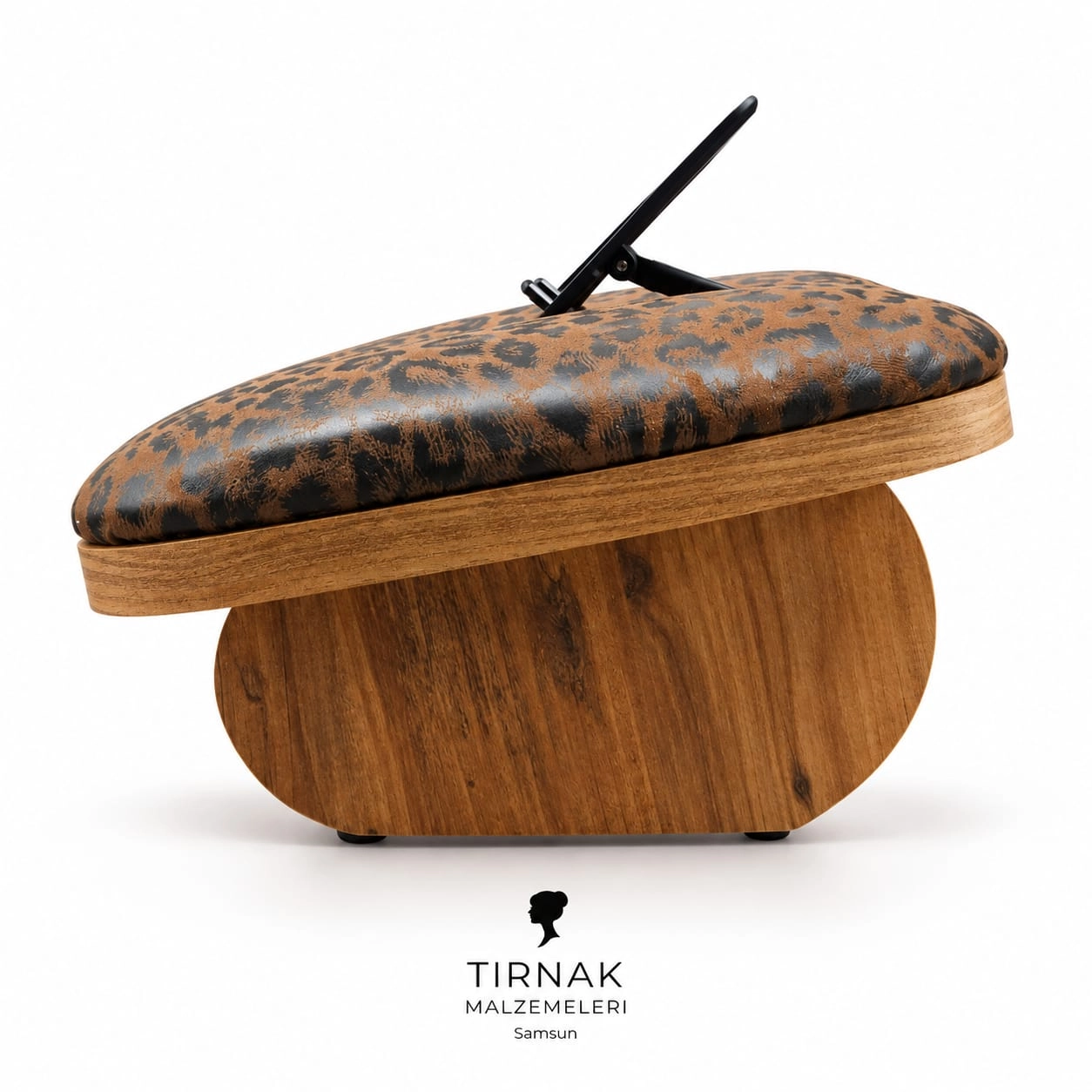 LEOPAR MANİKÜR SEHPA U MODEL TELEFON TUTACAKLI